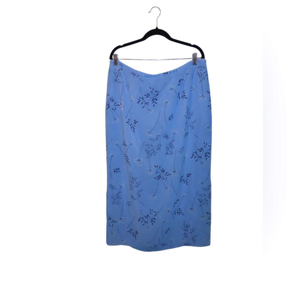 Vintage 90s Venezia Floral Midi Skirt - Size 16